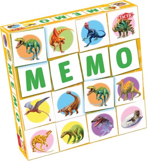 Tactic memory Dino Memo 22 x 22 cm karton 54 delig - Multicolor