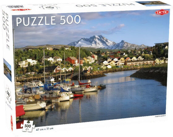 Tactic puzzel Narvik haven 31 x 47 cm 500 stukjes - Multicolor