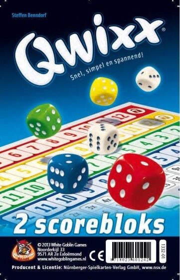 White Goblin Games Qwixx scorebloks - Multicolor