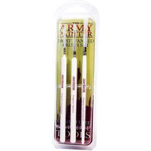 Warhammer Wargamer Most Wanted Brush Set 3x Pensel Small, Insane Detail 5/0, Regiment 2/0