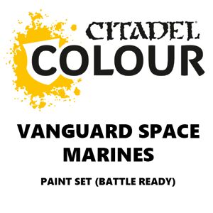 Warhammer Vanguard Space Marines Paint Set Battle Ready Paint Set for din hær