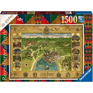 Hogwarts Map 1500 biter Puslespill Harry Potter Ravensburger Puzzle