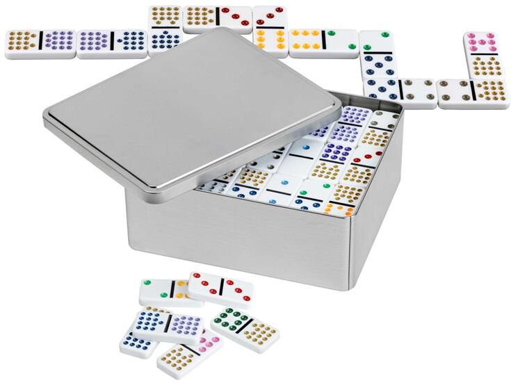 Domino Dobble 15 Metallboks 136 brikker