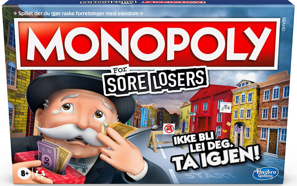 Monopoly For Sore Losers Brettspill Norsk utgave