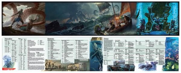 D&D DM Screen Of Ships and the Sea Dungeons & Dragons Dungeon Master