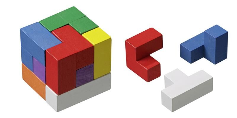 Cube Tetris Puzzle Cube - 7 brikker