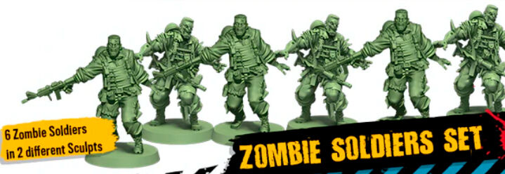 Zombicide 2nd Edition Zombie Soldier Kit Zombie Soldiers Set for 2nd Edition