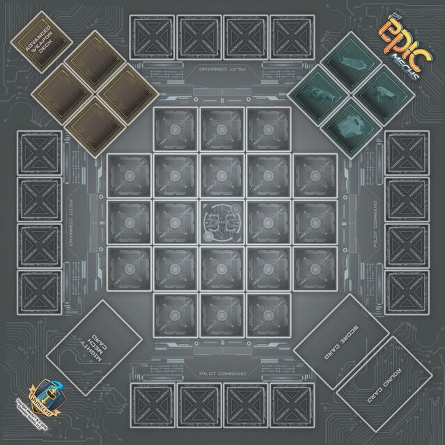 Tiny Epic Mechs Playmat Spillmatte 63 x 63 cm