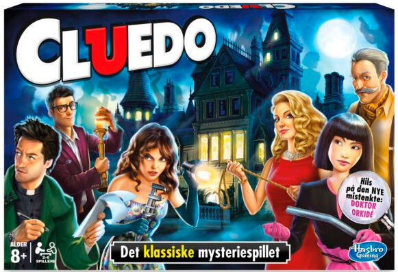 Cluedo Brettspill Norsk Inkluderer ny mistenkt Doktor Orkide