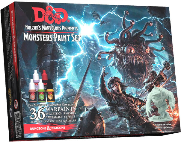 D&D Army Painter Monsters Paint Set 36 malinger Nolzur's Marvelous Pigments