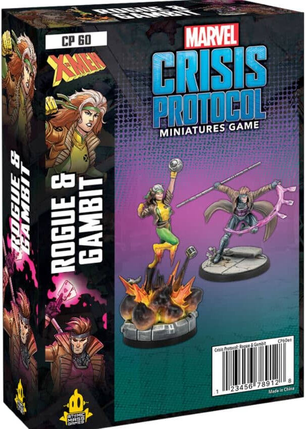 Marvel Crisis Protocol Gambit/Rogue Exp Utvidelse til Marvel Crisis Protocol