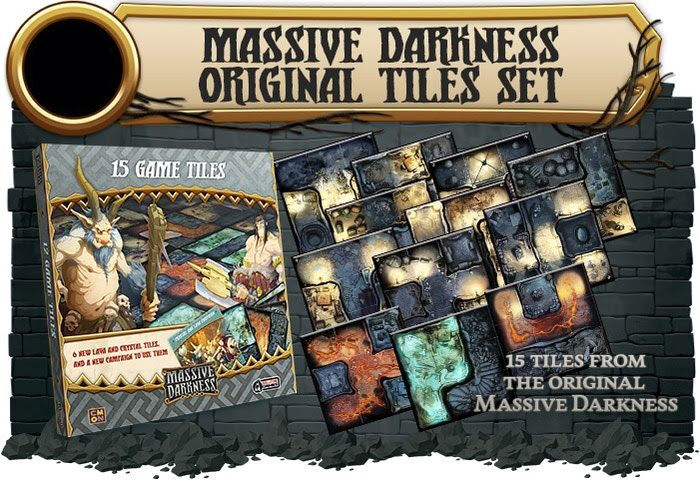 Massive Darkness 2 Original Tiles Set Utvidelse til Massive Darkness 2