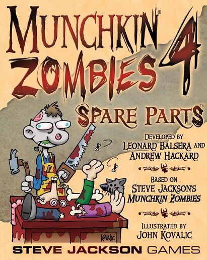 Munchkin Zombies 4 Spare Parts Utvidelse til Munchkin Zombies Kortspill