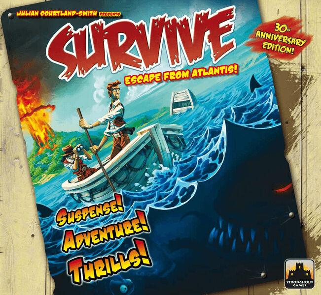 Survive Escape From Atlantis Brettspill 30th Anniversary Edition