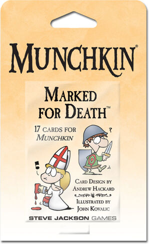 Munchkin Marked for Death 2nd Ed Booster 17 nye kort til Munchkin Kortspill