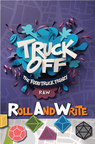 Truck Off Roll & Write Brettspill Food Truck Frenzy