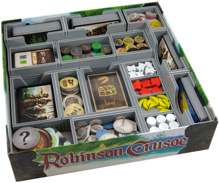 Robinson Crusoe 2nd Edition Insert Få system i spillboksen