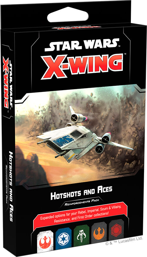 Star Wars X-Wing Hotshots Aces Expansion Utvidelse til Star Wars X-Wing 2nd Ed