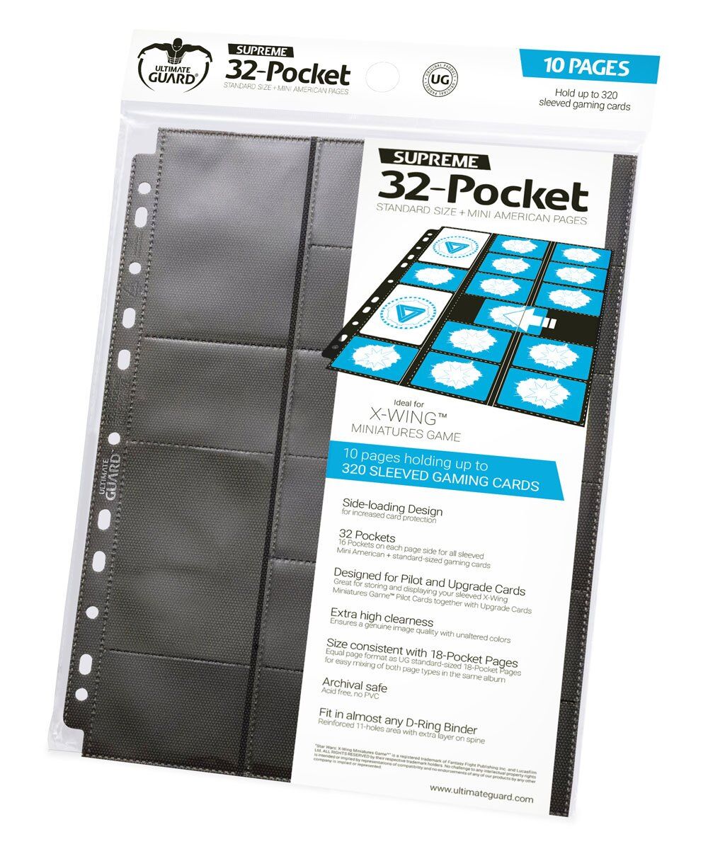 Plastlomme 32-Pocket Supreme Compact X10 Standard Size + Mini American Pages