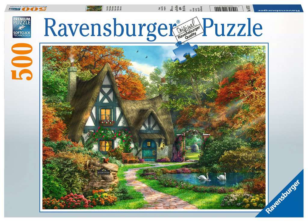 Hytte på høsten 500 biter Puslespill Ravensburger Puzzle