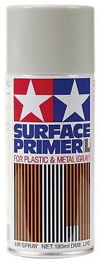 Tamiya Fine Surface Primer L Gray 180ml Spray Can Plastic/Metal