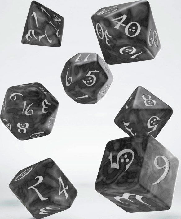 RPG Dice Set Smokey 7 stk Terninger til rollespill 7 stk