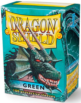 Dragon Sleeves Classic Green x100 - 63x88 m/box Dragon Shield Kortbeskyttere med deckbox