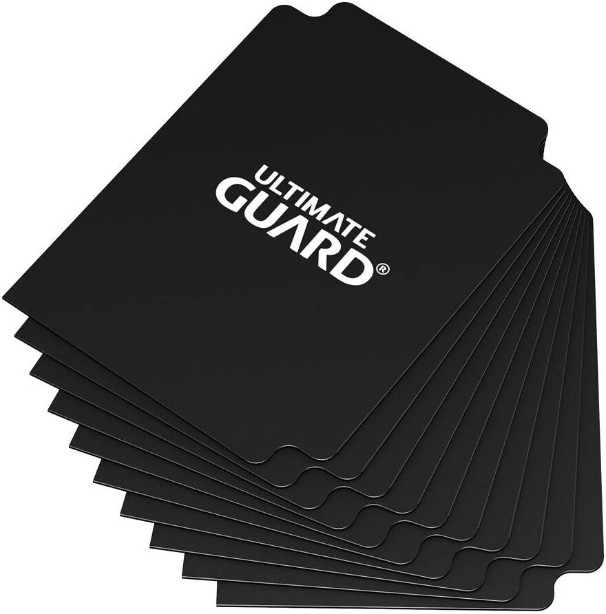 Plast Card Dividers Svart 10 stk 10 kort-delere til Deck Boxer og Cases