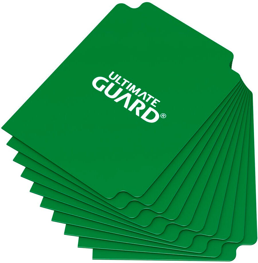 Plast Card Dividers Grønn 10 stk 10 kort-delere til Deck Boxer og Cases