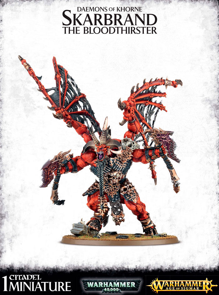 Daemons of Khorne Skarbrand Bloodthirste Warhammer 40K / Age of Sigmar