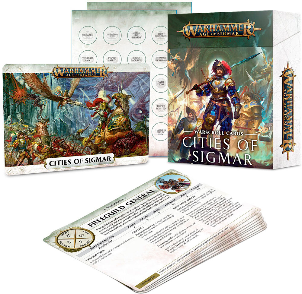 Cities of Sigmar Warscroll Cards Warhammer Age of Sigmar