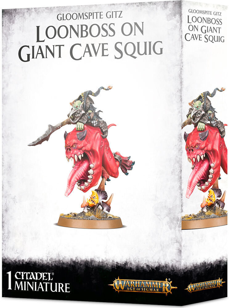 Gloomspite Gitz Loonboss Giant Cave Squi Warhammer Age of Sigmar