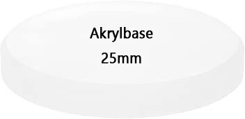 Akrylbaser Rund 25mm (25 stk)