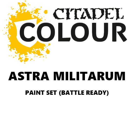 Astra Militarum Paint Set Battle Ready Paint Set for din hær