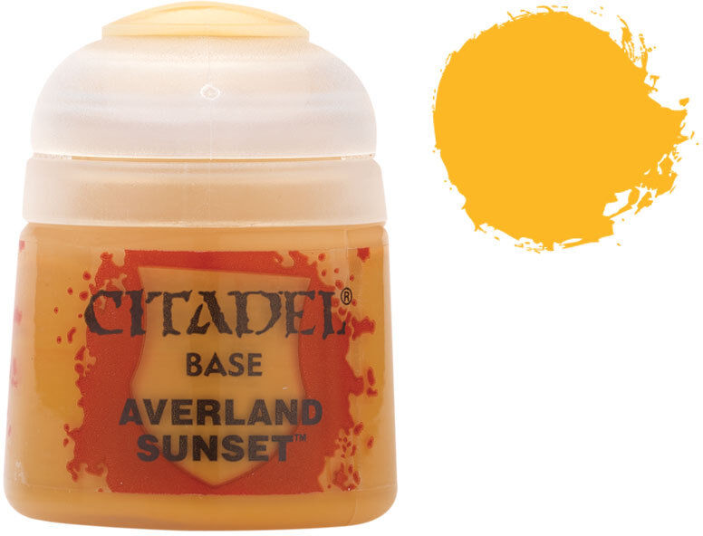 Citadel Paint Base Averland Sunset Tilsvarer P3 Sulferic Yellow