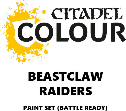 Beastclaw Raiders Paint Set Battle Ready Paint Set for din hær