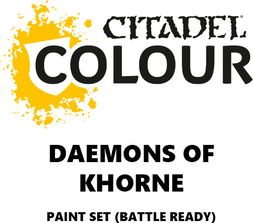 Daemons of Khorne Paint Set Battle Ready Paint Set for din hær