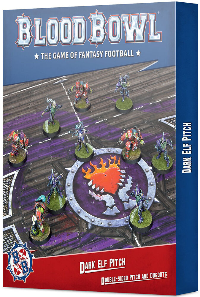 Blood Bowl Pitch Dark Elf Team