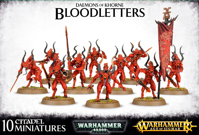 Daemons of Khorne Bloodletters Warhammer 40K / Age of Sigmar