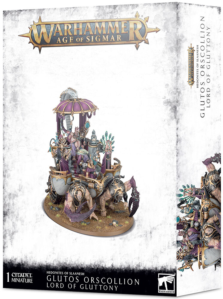 Hedonites of Slaanesh Glutos Orscollion Warhammer Age of Sigmar Lord of Gluttony