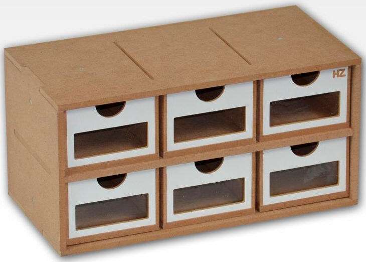 Hobbyzone Module OM01a 6x Drawers 6 skuffer med vinduer - 30 cm