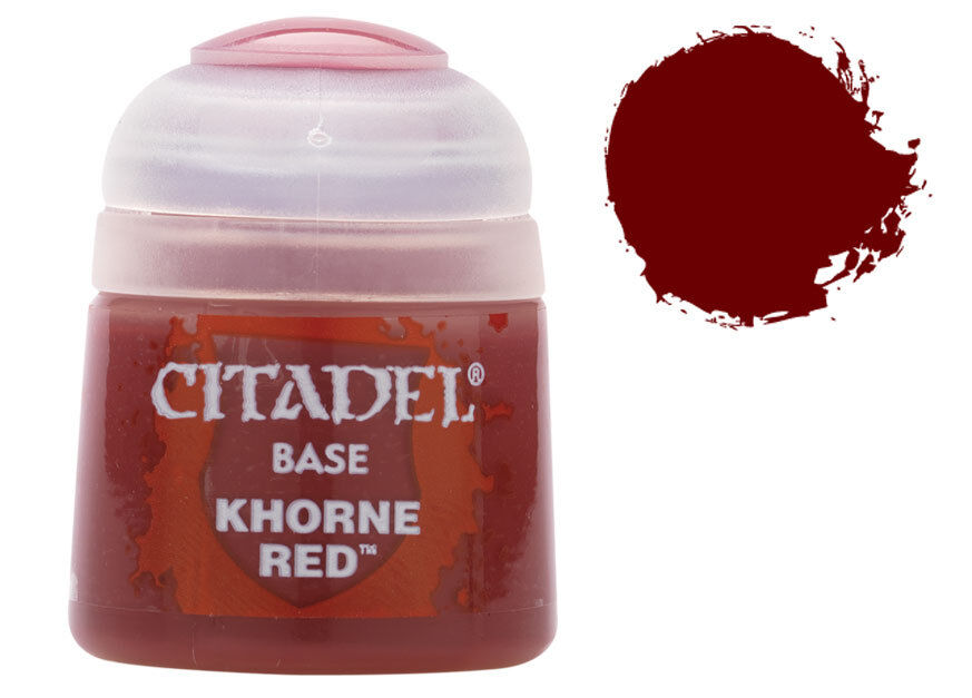 Citadel Paint Base Khorne Red (Også kjent som Scab Red)