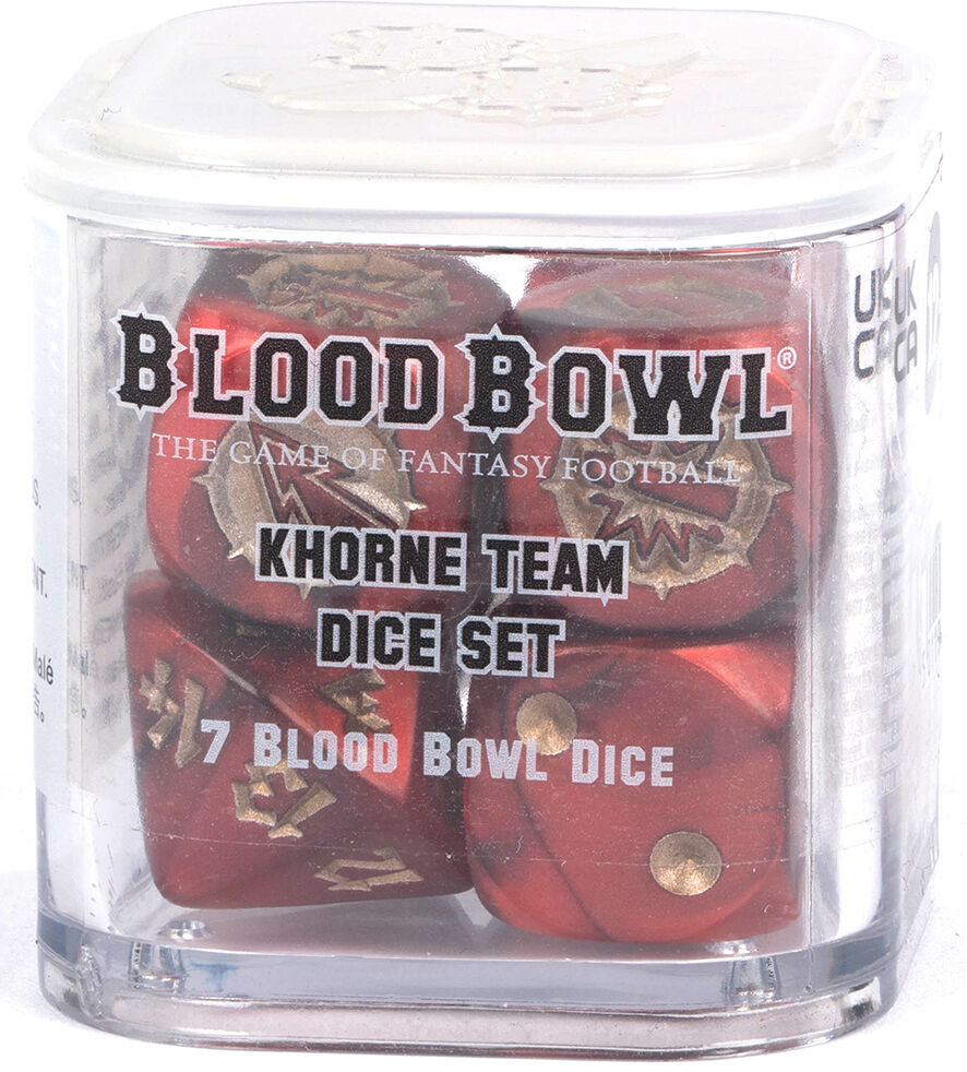 Blood Bowl Dice Khorne Team