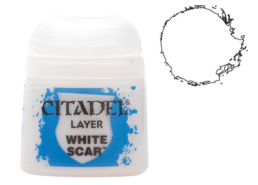 Citadel Paint Layer White Scar Tilsvarer P3 Morrow White