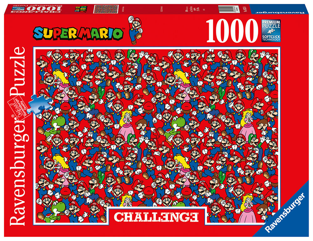 Super Mario Challenge 1000 biter Puslespill - Ravensburger Puzzle
