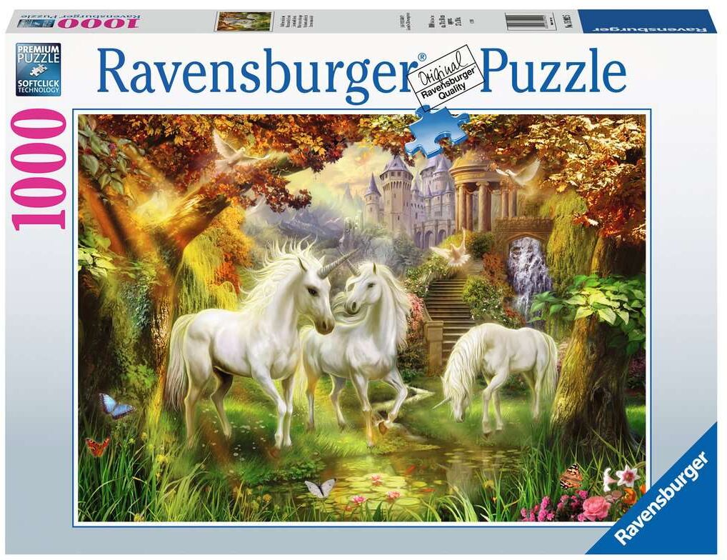 Unicorns in Forest 1000 biter Puslespil Ravensburger Puzzle