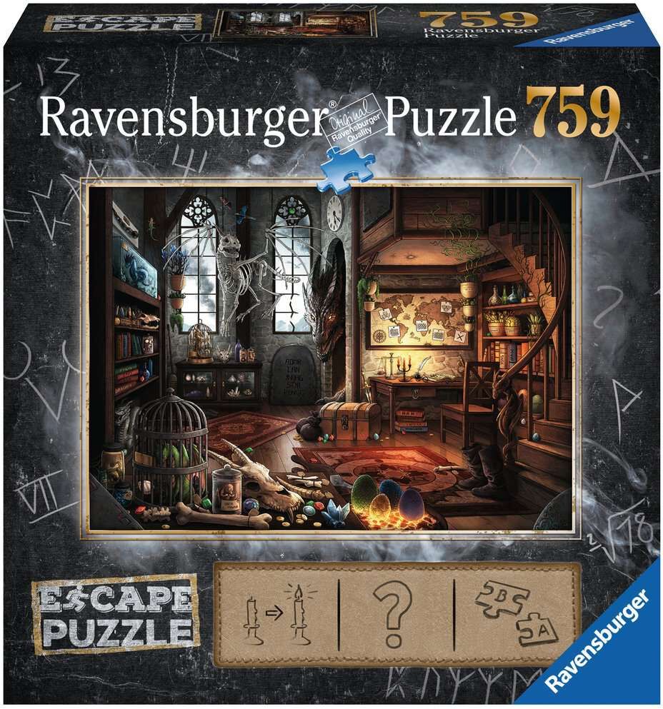 Dragon Laboratory 759 biter Puslespill Ravensburger Escape Room Puzzle