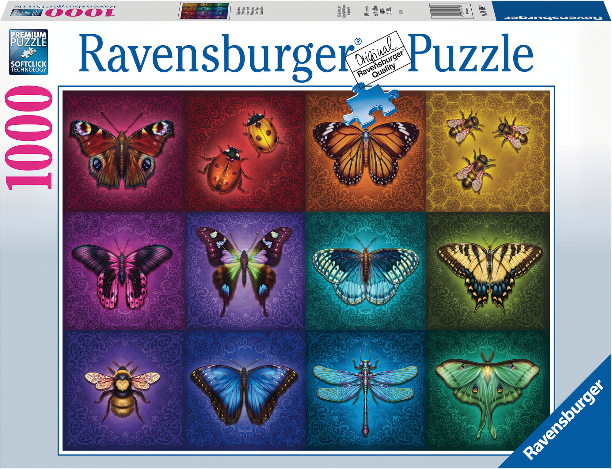 Vakre bevingede insekter 1000 biter Puslespill - Ravensburger Puzzle