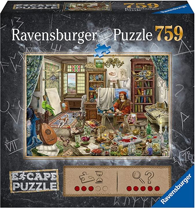 Kunstnerens Studio 759 biter Puslespill Ravensburger Escape Room Puzzle