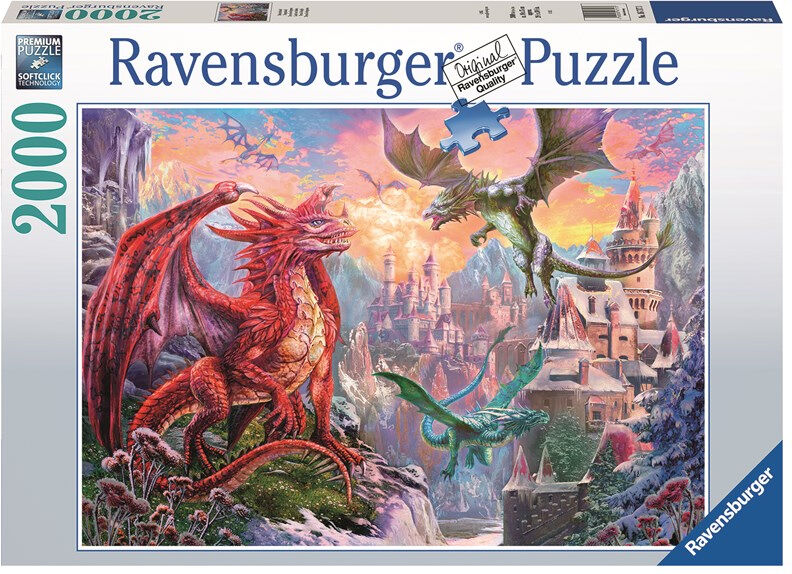 Drageland 2000 biter Puslespill Ravensburger Puzzle